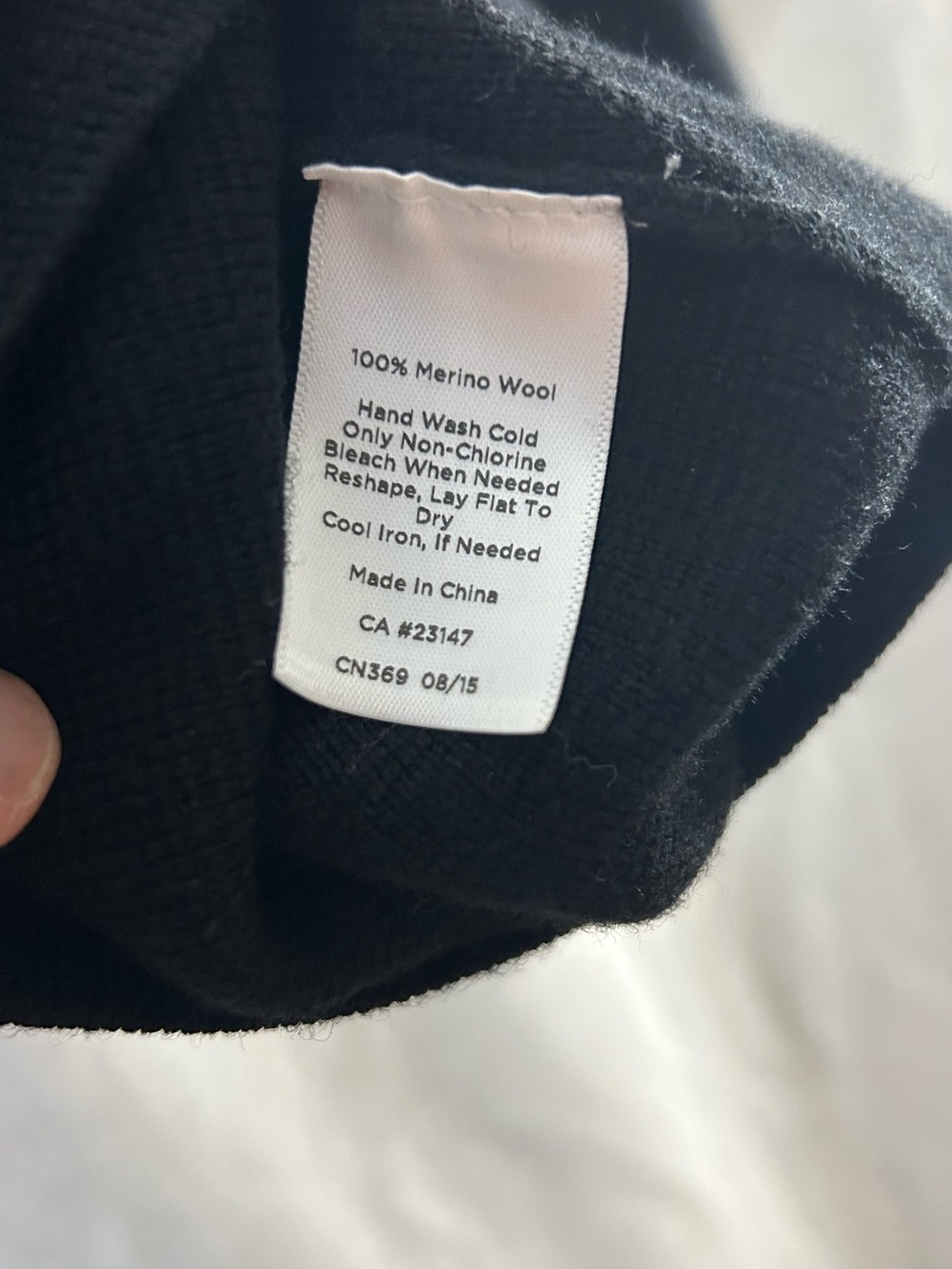 Talbots Petites Black 100% Pure Merino Wool Full-Zip Cardigan Sweater Coat SP - Picture 5 of 5
